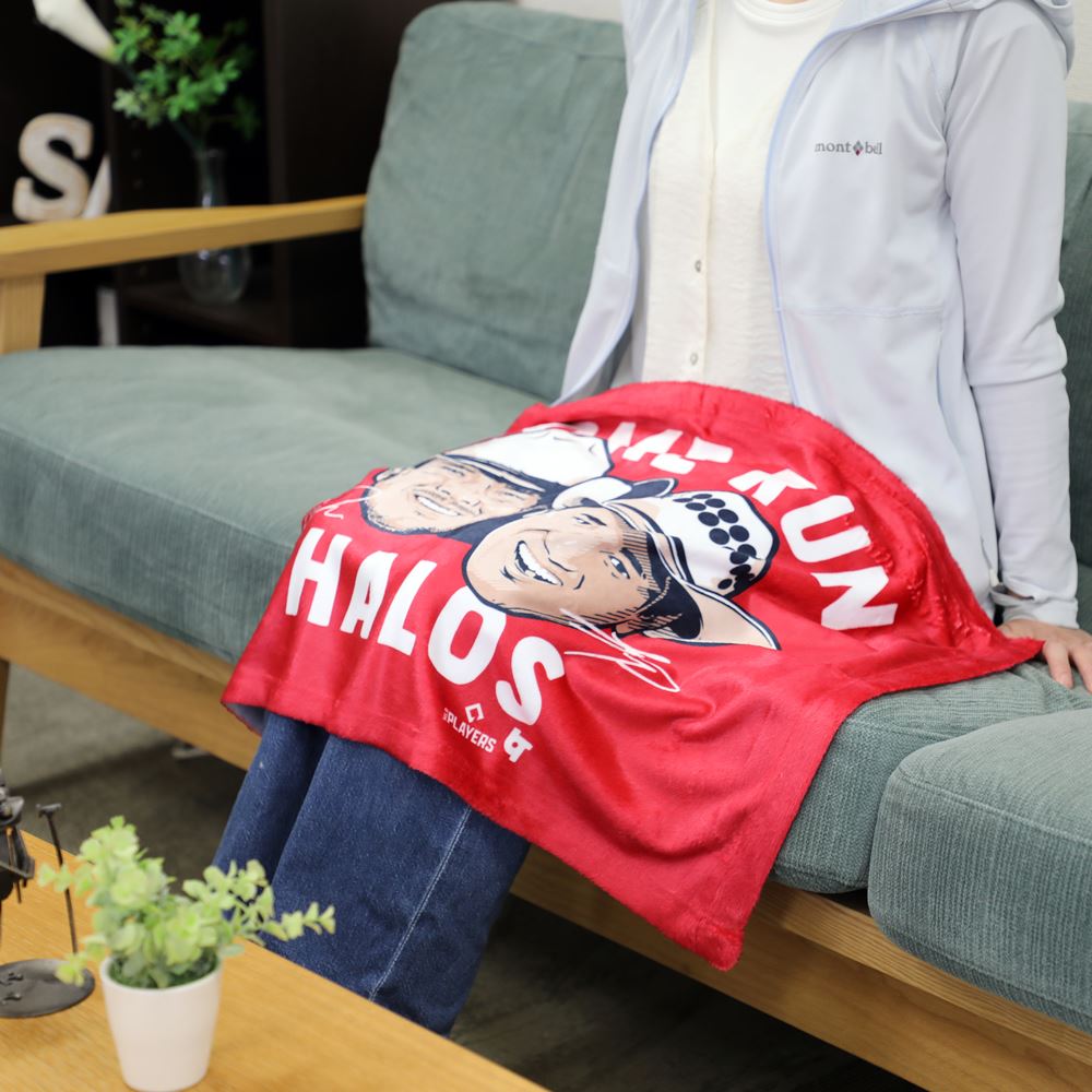大谷翔平選手グッズ ブランケット(HOME-RUN-HALOS)