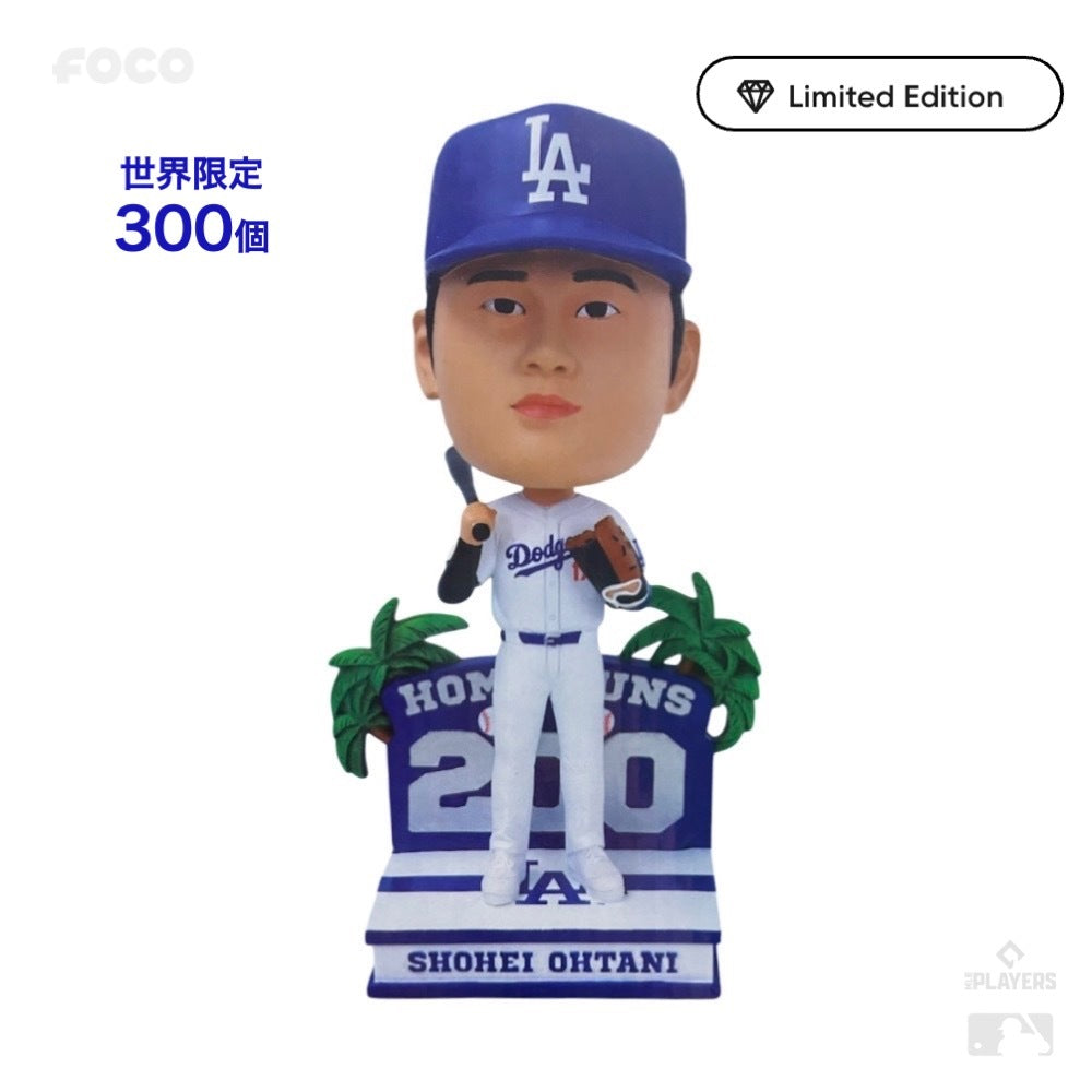【200本塁打記念ボブルヘッド】世界限定300個 ドジャース大谷翔平 200 HOME RUNS 9.5インチ ボブルヘッド