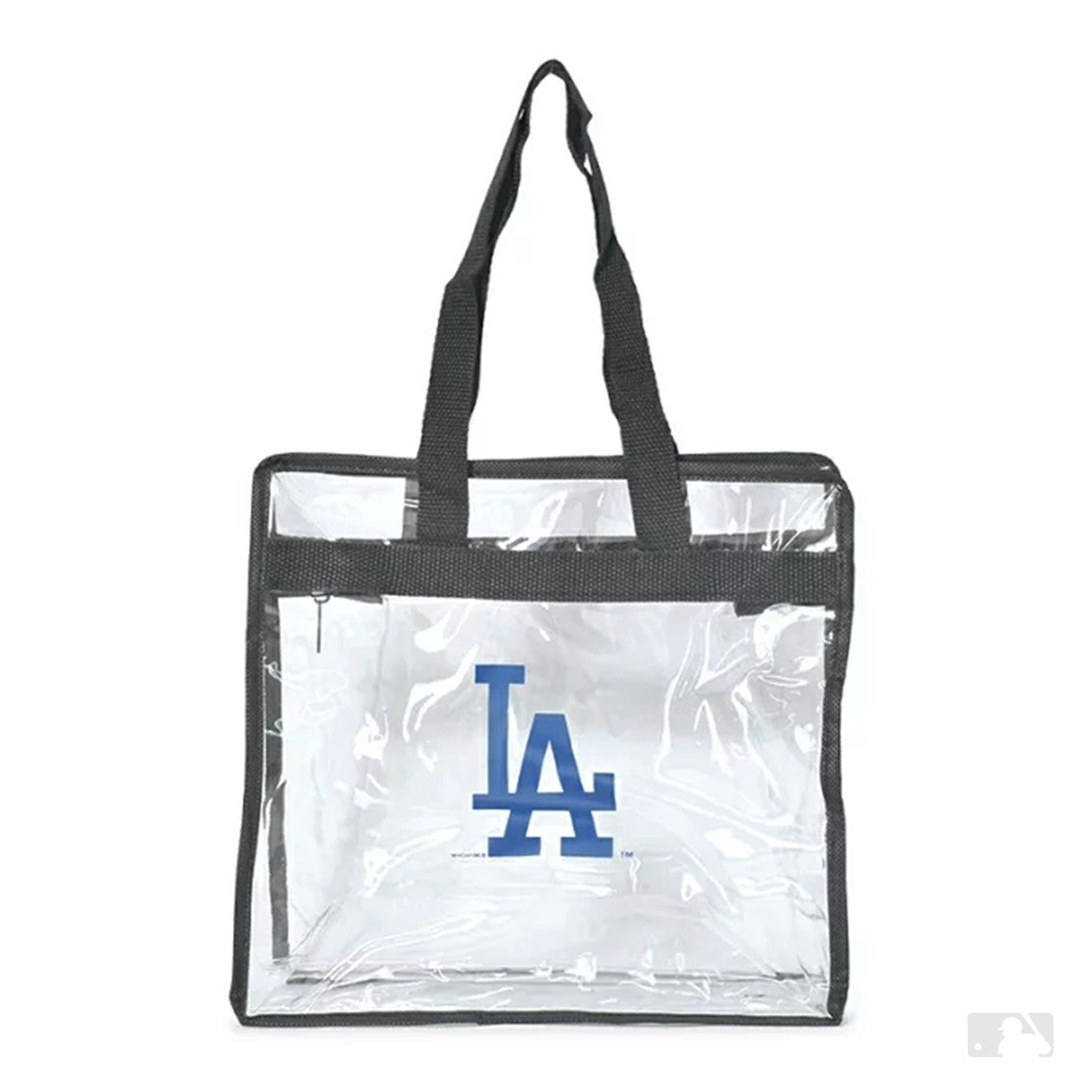 (LAロゴ)クリアスクエアジップトート