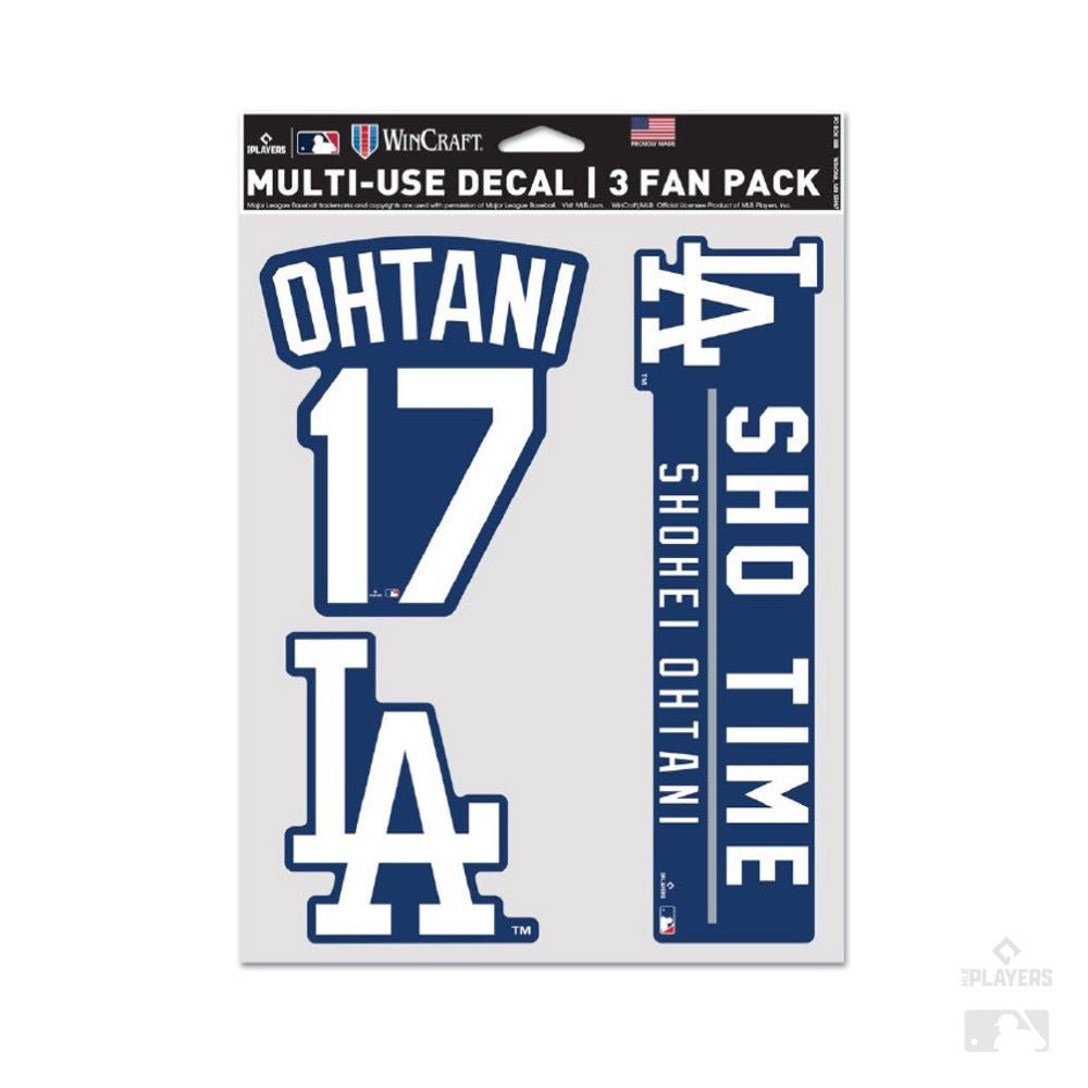 【Wincraft社】大谷翔平 SHOHEI OHTANI「ドジャースプレミアム」ステッカー3枚セット