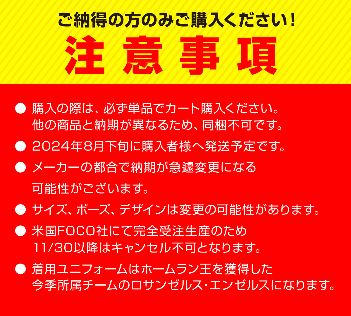 【同梱不可】大谷翔平 ホームラン王ボブルヘッド (ホームユニフォーム)約8インチ ※2024年8月下旬ごろ発送予定