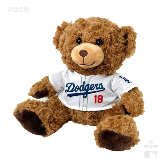 【山本由伸】FOCO MLB ふわふわベア ドジャース 山本由伸 (ホームユニフォーム)約10インチ