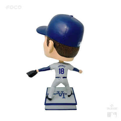 【300体限定】ドジャース山本由伸　ボブルヘッド　(ビジターユニフォーム)　約9ｲﾝﾁ