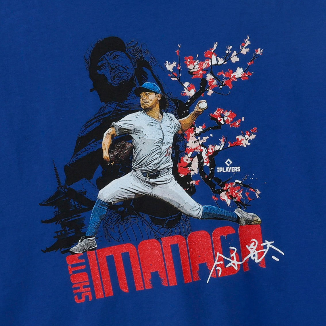 Shota Imanaga Chicago C Cherry Blossom WHT Tシャツ