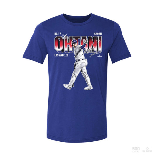 【大谷_500L2025】SHOHEI OHTANI「Los Angeles D Futuristic WHT」Tシャツ