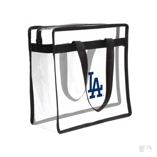 （LAロゴ）クリアスクエアジップトート