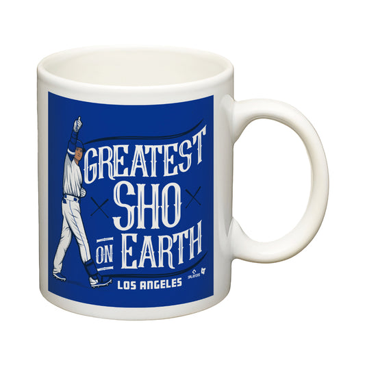 【ドジャース移籍記念】SHOHEI OHTANI 「LA'S GREATEST SHO ON EARTH」マグカップ ※2024年2月中旬より順次発送※