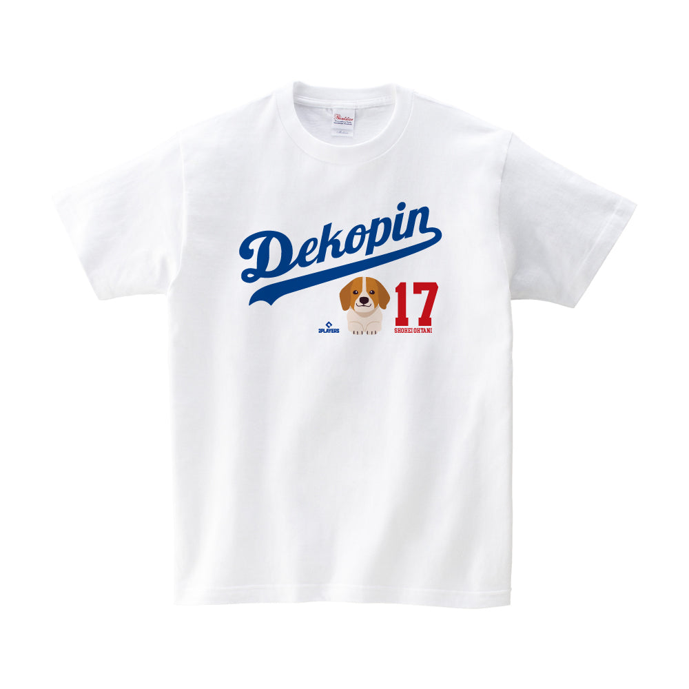 【デコピンくん】SHOHEI OHTANI「Dekopin Logo」Tシャツ　※2024年3月下旬より順次発送※