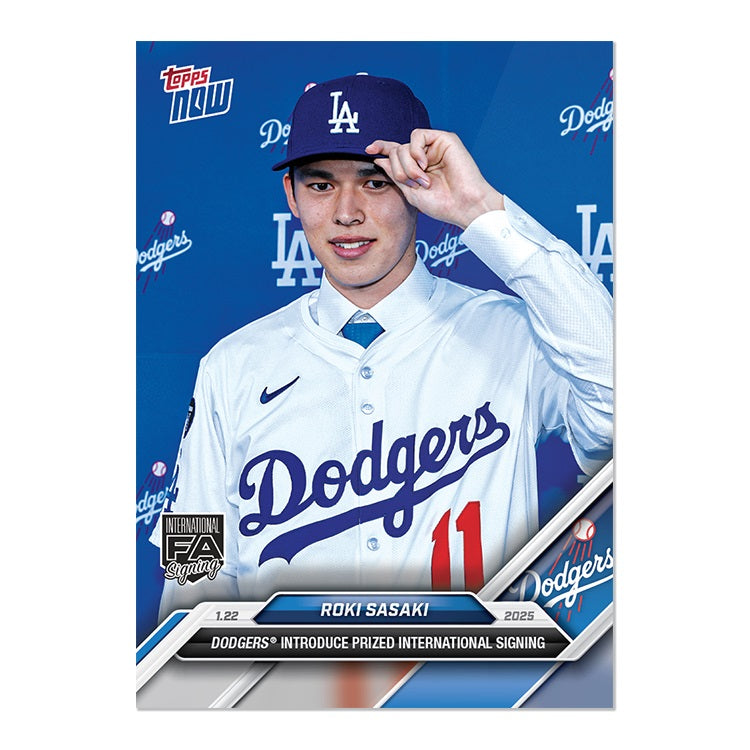 【入団会見】佐々木朗希 DODGERS INTRODUCE PRIZED INTERNATIONAL SIGNING トレーディングカード
